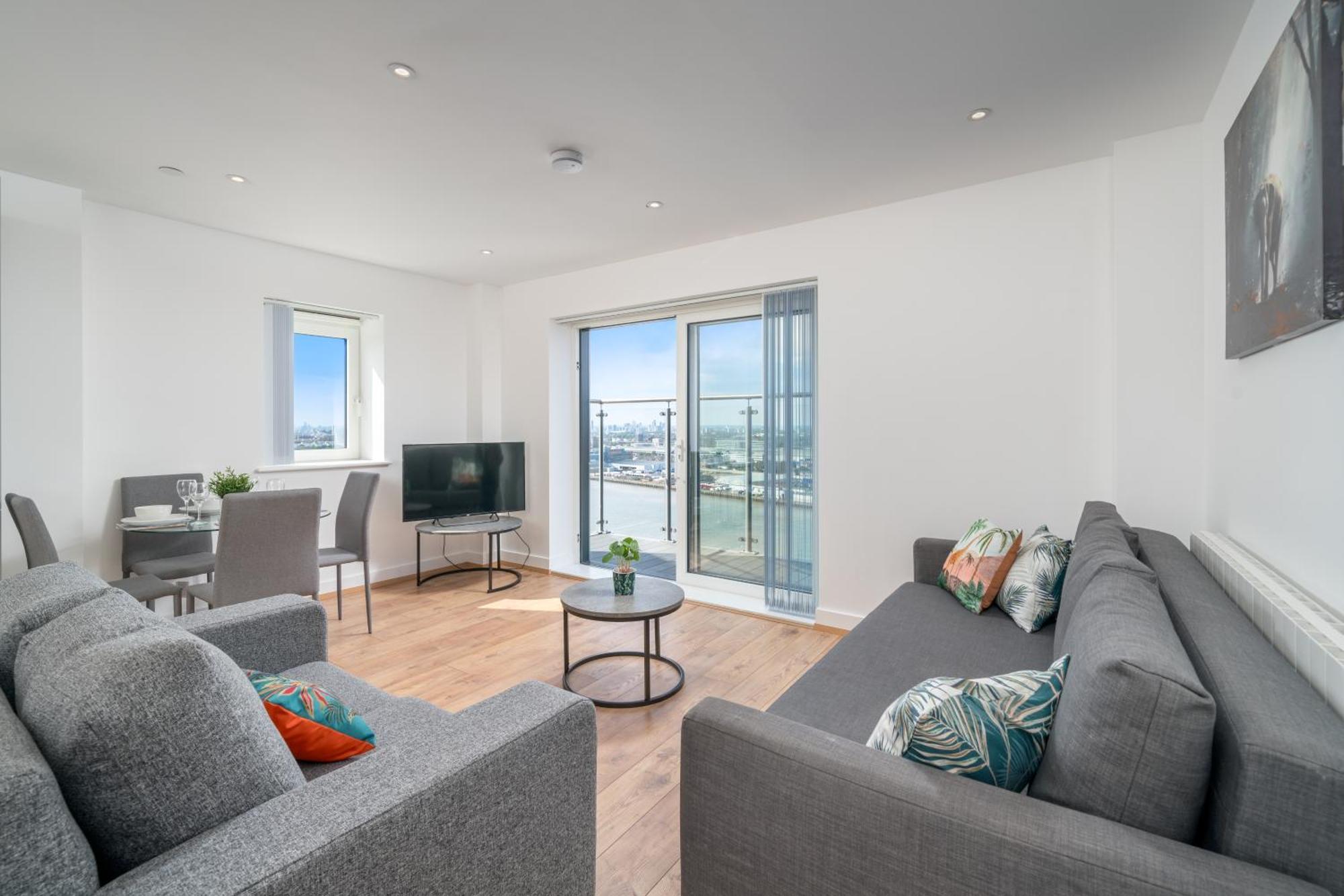 Skyvillion - London River Thames Top Floor Apartments By Woolwich Ferry, Mins To London Excel, O2 Arena , London City Airport With Parking Exterior foto